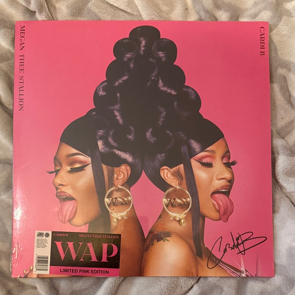 Signed Cardi B PINK Vinyl Record unopened